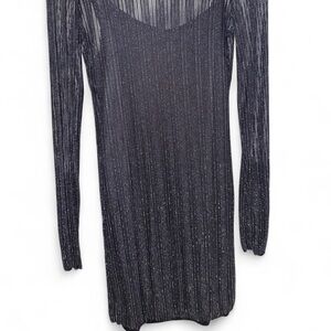 Elegant Black Long Sleeve Dress